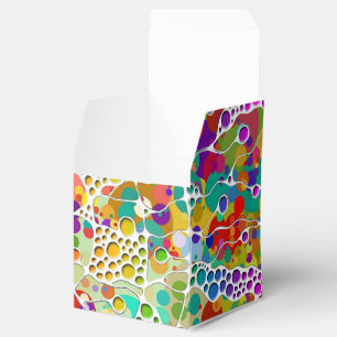 Colourfully Dots Spirals Hand Painting 2 Favour Box