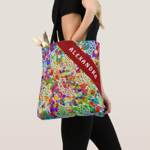 Colourfully Dots Spirals Hand Painting 2 Tote Bag