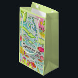 Colourfully Illustrated Islands Gift Bag<br><div class="desc">The Caribbean Islands wonderfully drawn and oh so colourful map! It makes a bright,  fun bag!</div>