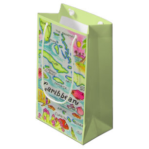 Colourfully Illustrated Islands Gift Bag