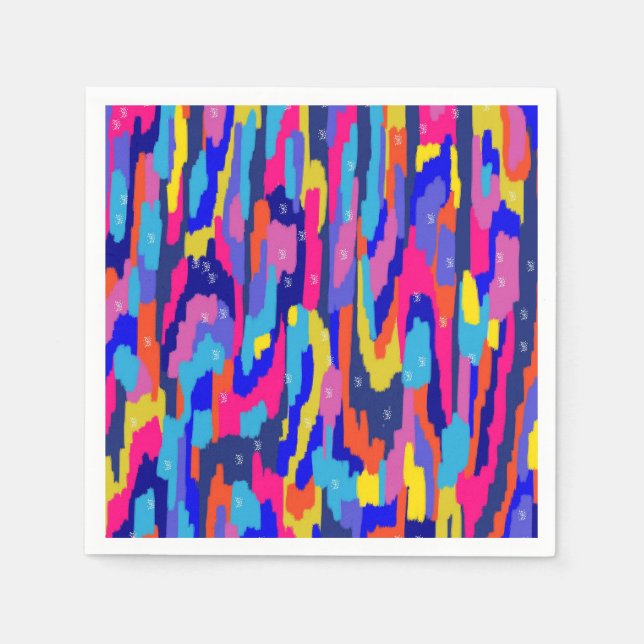 Colouring Book Abstract Napkin (Front)