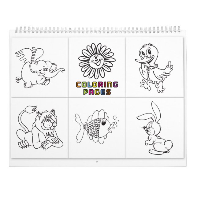 colouring book calendar (Back)