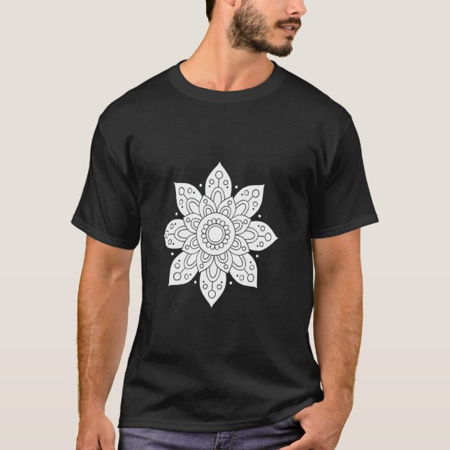 Colouring Book Flower T-Shirt (Front)