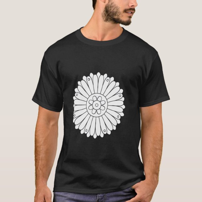 Colouring Book Flower T-Shirt (Front)