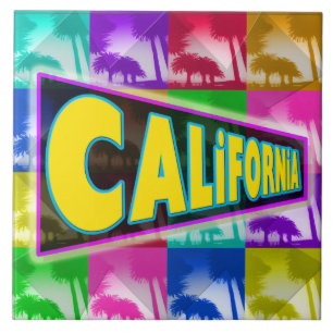"Colouring California 2" Tile
