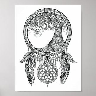 Colouring Dreamcatcher Poster