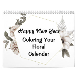 Colouring for Adult, Colour your own Calendar