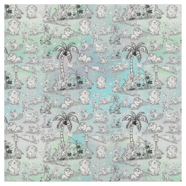 Colouring-in line-drawing Art for Wallpaper Fabric (Close Up)