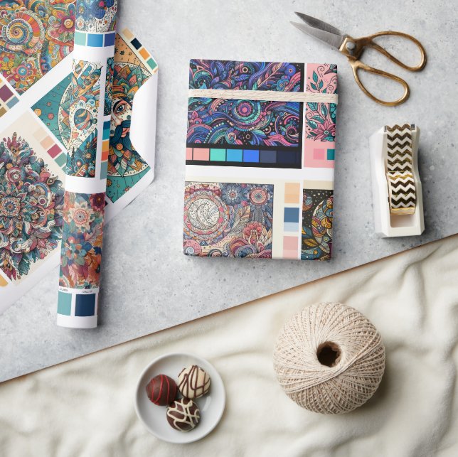 Colouring Pages Gift Wrap for Colouring Book Gifts (Crafts)