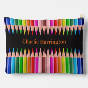 Colouring Pencils custom name Accessory Pouch