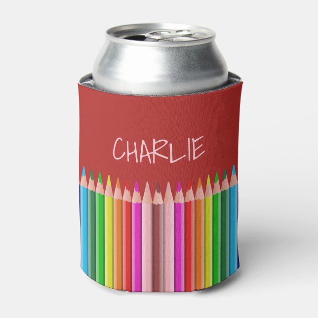 Colouring Pencils custom name can cooler (Can Front)