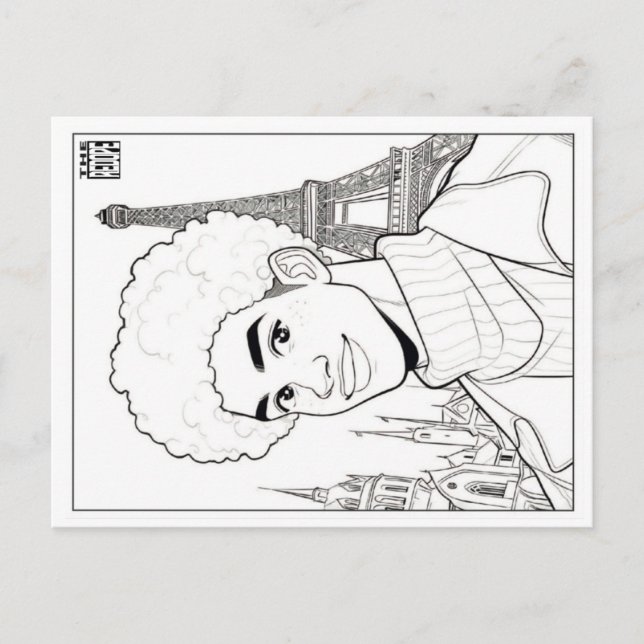 Colouring Post Card | Spring 18 (Front)