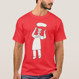 Colouring Shirt - Chef Tossing Pizza in Air