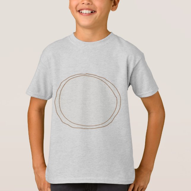 Colouring Shirt - Plain Pizza Dough, add toppings (Front)