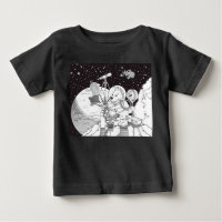 Colouring space with an astronaut puppy