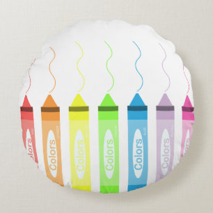 Colouring Time! Round Cushion