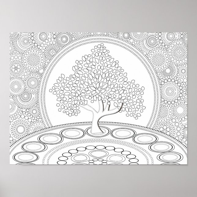 Colouring Tree Of Life Poster (Front)