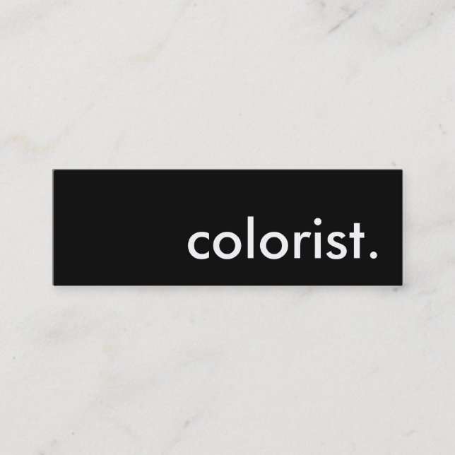 colourist. mini business card (Front)