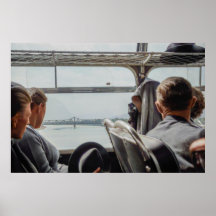 Colourized 1968 European Countryside Bus Ride