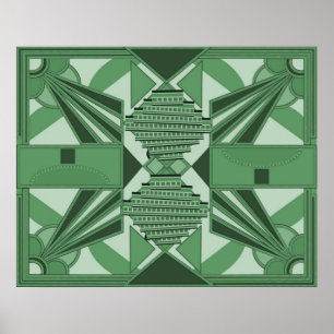 Colourized Art Deco Poster