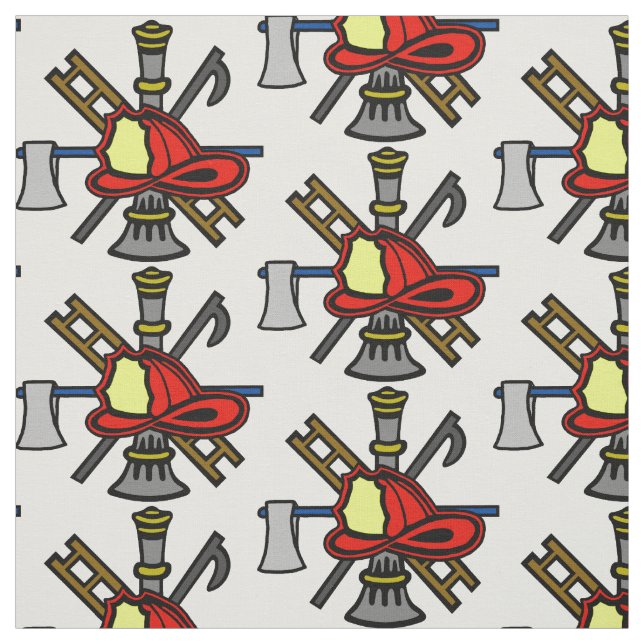 Colourized Fire Service Logo Fabric (Swatch)