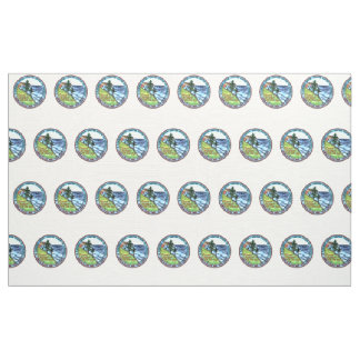 Colourized Lewis and Clark Expedition nickel Fabric