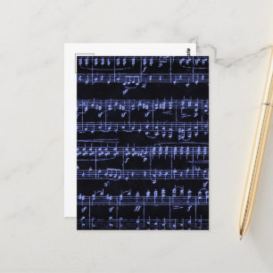 Colourized Sheet Music Postcard