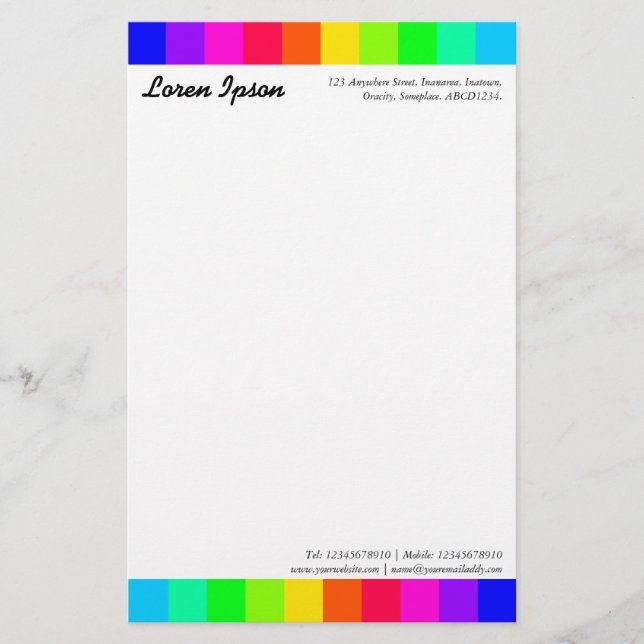 Colours 04 stationery (Front)