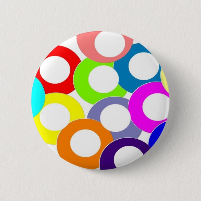 colours 6 cm round badge (Front)