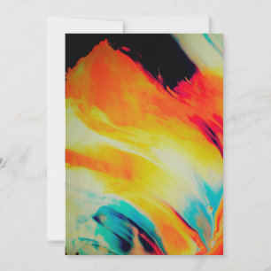 Colours Abstract Thank You Card