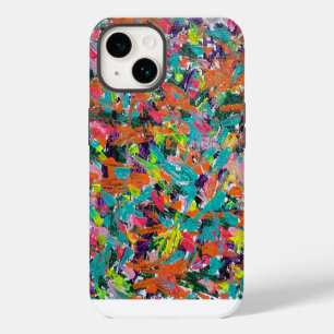 Colours and Expressions in Acrylic Paint iPhone 14 Case