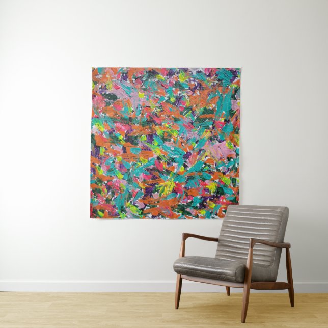 Colours and Expressions in Acrylic Paint Tapestry (In Situ)
