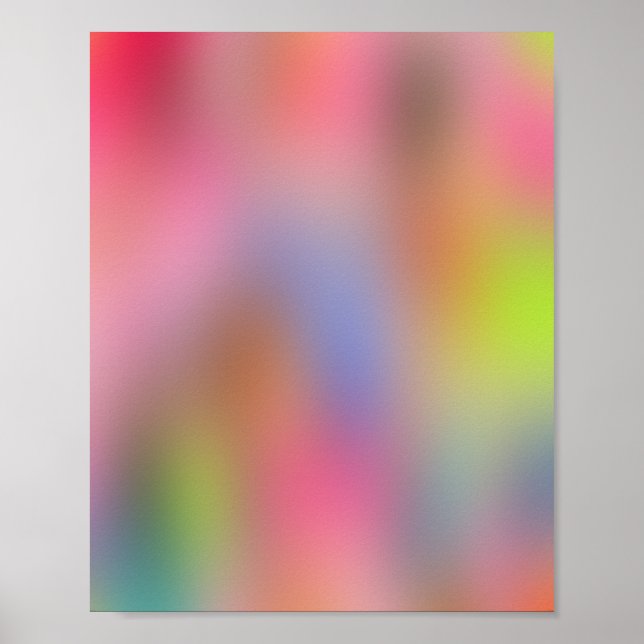 Colours Blooming 08 Aura Gradient Poster (Front)