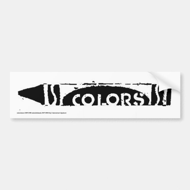 Colours crayon sticker (Front)