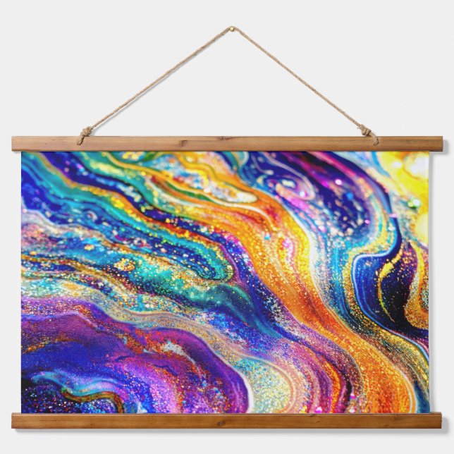 Colours Flow Hanging Tapestry (Front)
