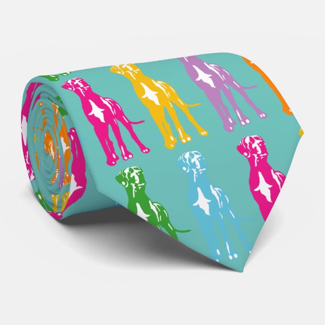 Colours! Great Danes Tie (Rolled)