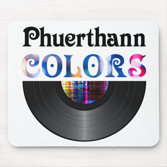 "Colours" Half-Vinyl Album Mouse Pad (Front)