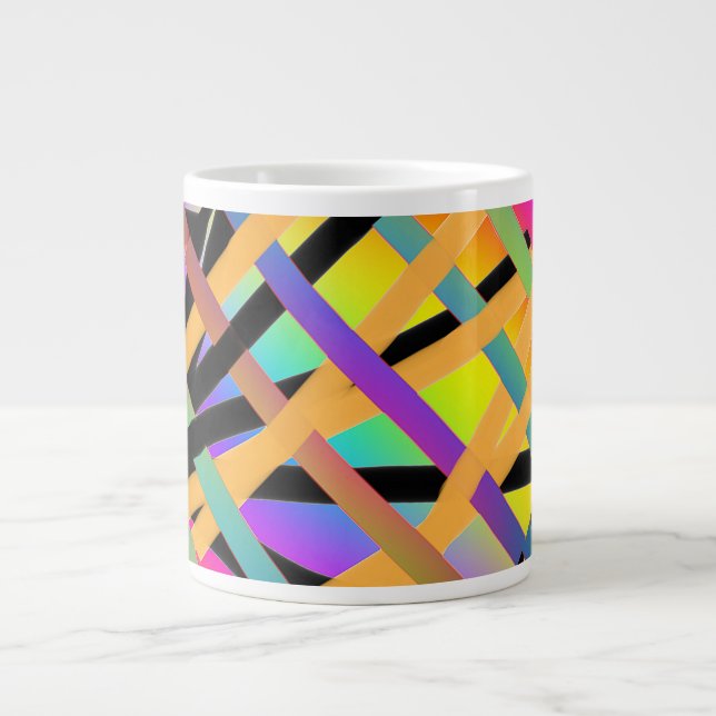 Colours Interwoven  Large Coffee Mug (Front)