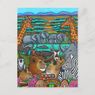 Colours of Africa Post Card by Lisa Lorenz