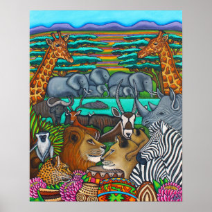 Colours of Africa Print