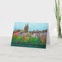 Colours of Basel Greeting Card by Lisa Lorenz