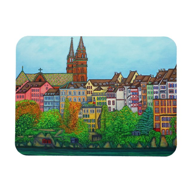 Colours of Basel Magnet by Lisa Lorenz (Horizontal)