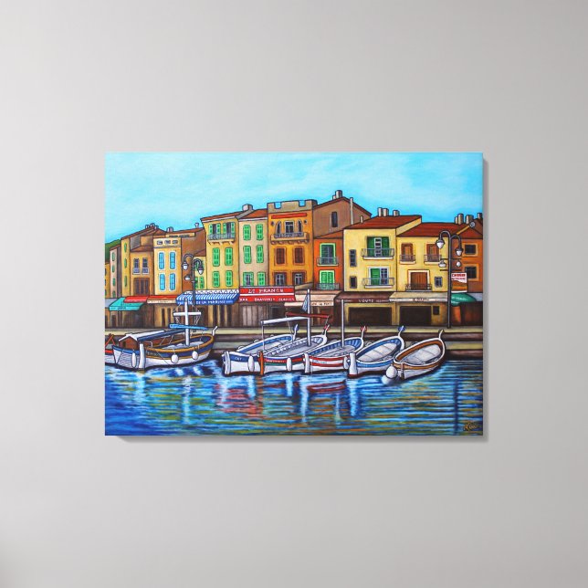 Colours of Cassis, 24" x 18", Canvas Print (Front)