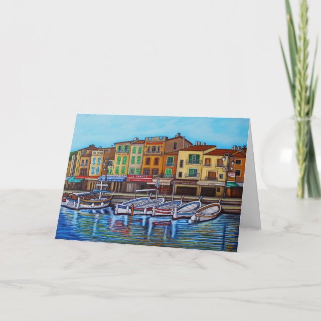 Colours of Cassis Greeting Card by Lisa Lorenz (Front)