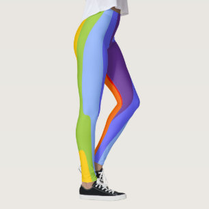 Colours of Chakras / Rainbow - soft waves Leggings