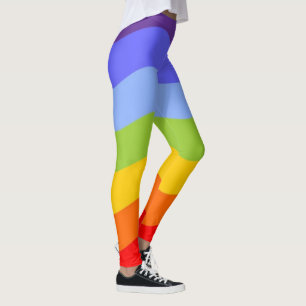 Colours of Chakras / Rainbow - waves Leggings