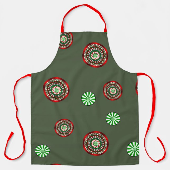 Colours of Christmas All-Over Print Apron (Front)