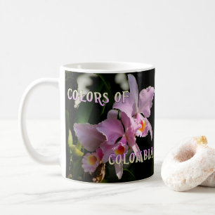 Colours of Colombia Cattleya Orchid Coffee Mug