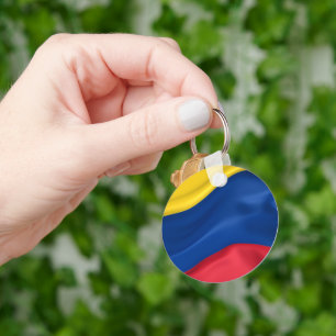 Colours of Colombian Flag Key Ring