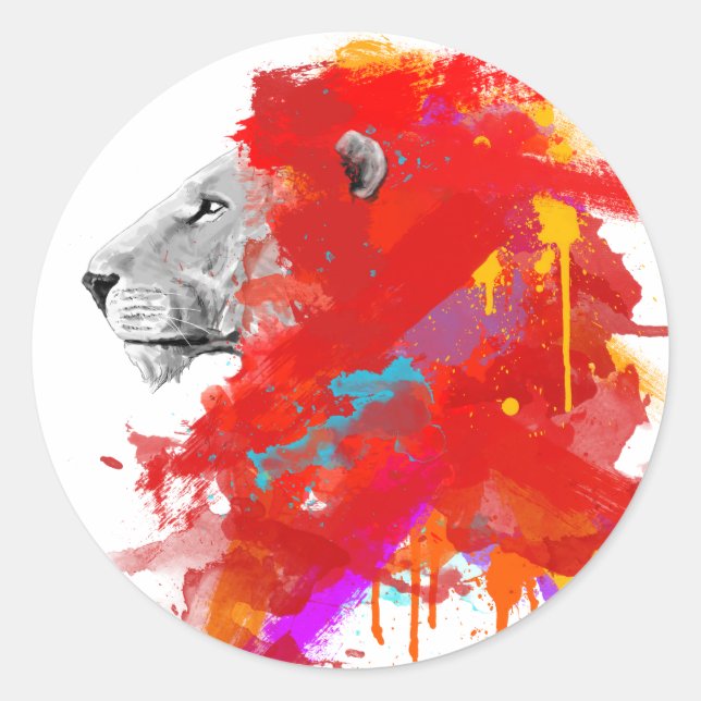 Colours of Courage Classic Round Sticker (Front)